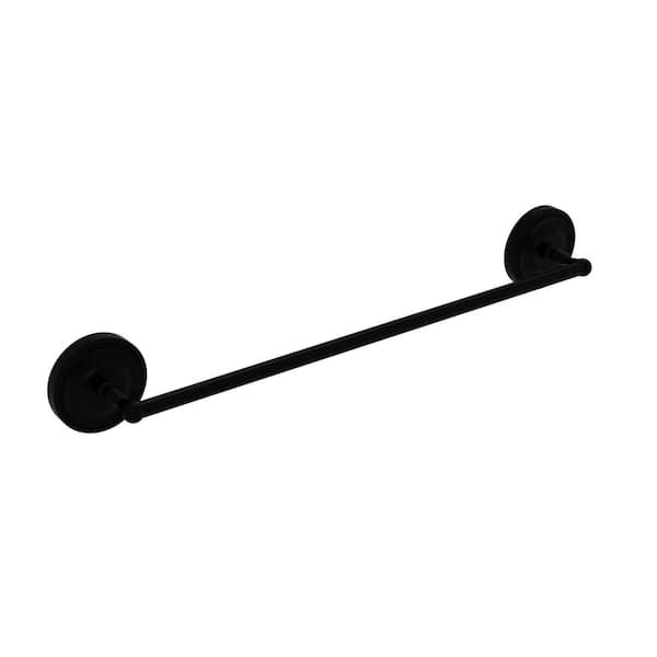 Allied Brass Regal Collection 30 in. Wall Mounted Towel Bar in Matte Black