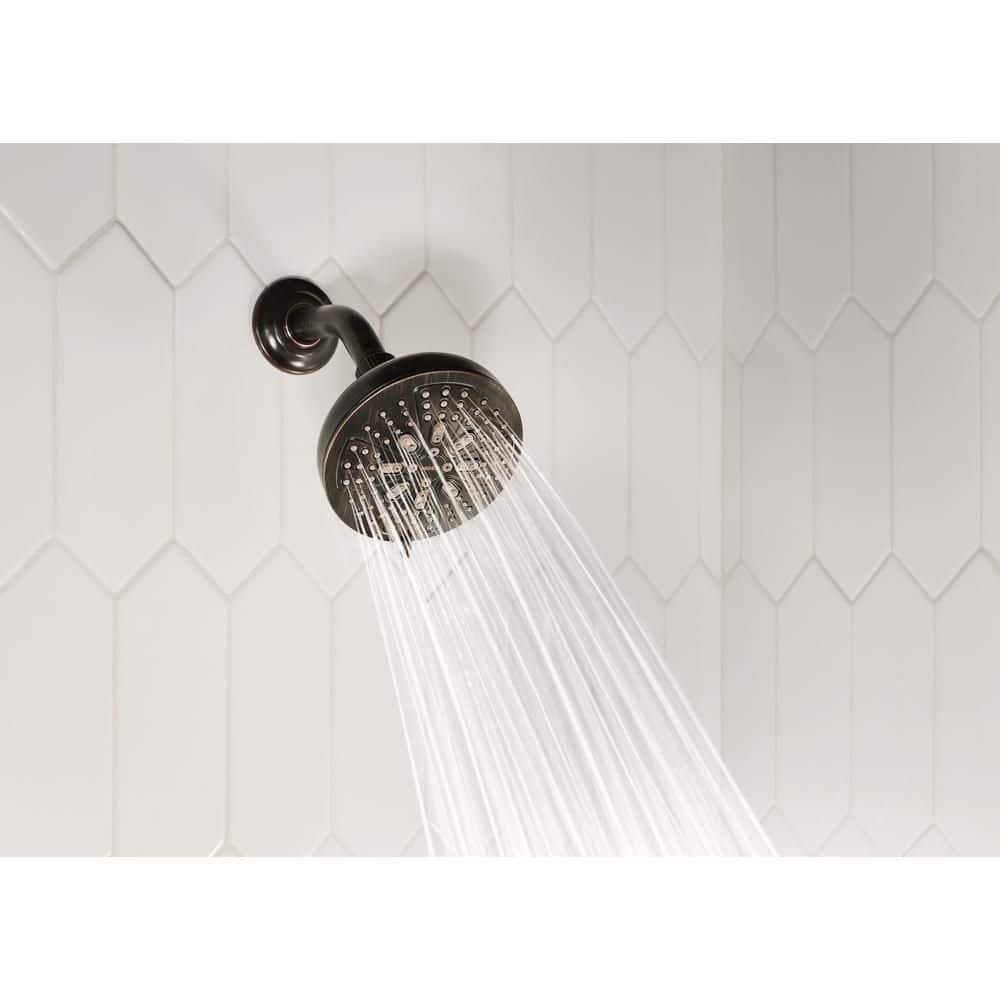 Mediterranean Bronze Wall Mounted Shower Head with 8 Spray Functions
