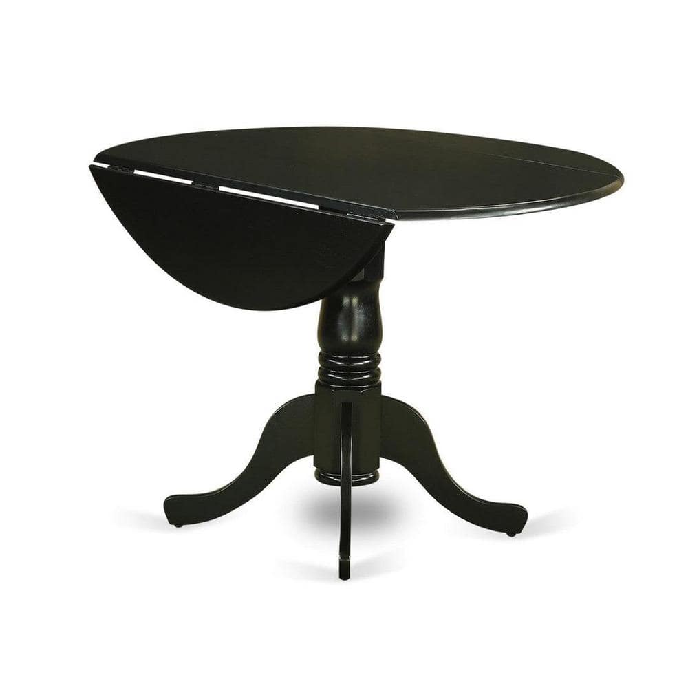 Modern Gotham Grey Linen and Black Rubberwood 3-Piece Dining Set