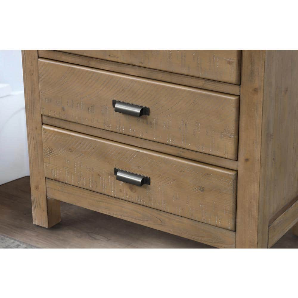 Ava Reclaimed Fir Wood 30" Bathroom Vanity with Ceramic Sink