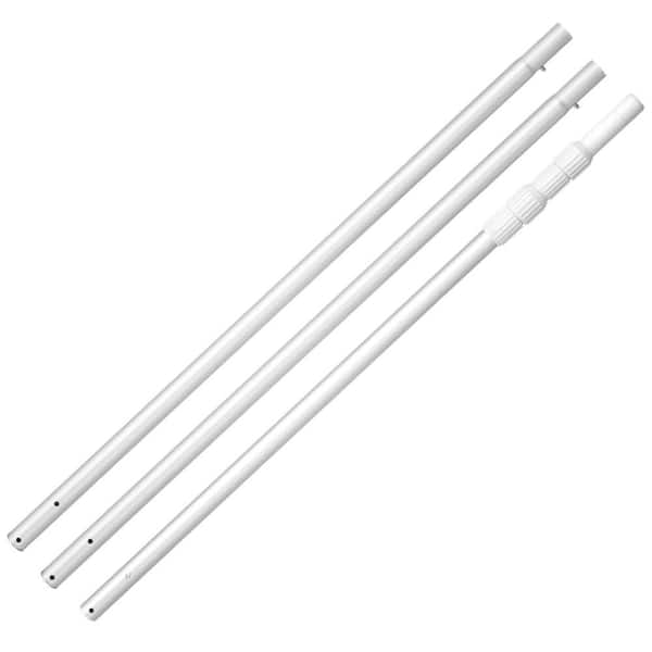 Pool Pole 3.4-15 ft. Telescoping Swimming Pool Cleaning Pole, Adjustable Telescopic Aluminum Pole