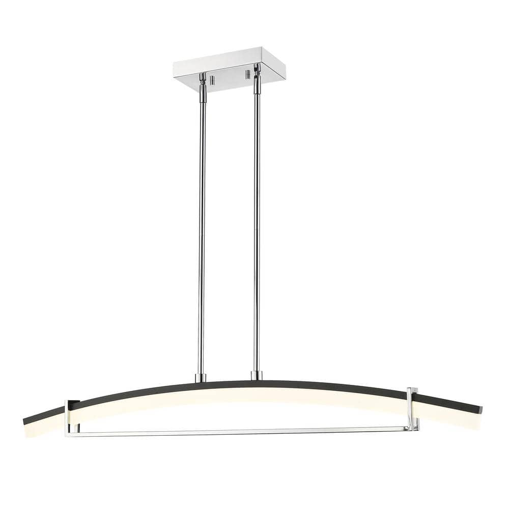 35-Watt Integrated LED Chrome Chandelier