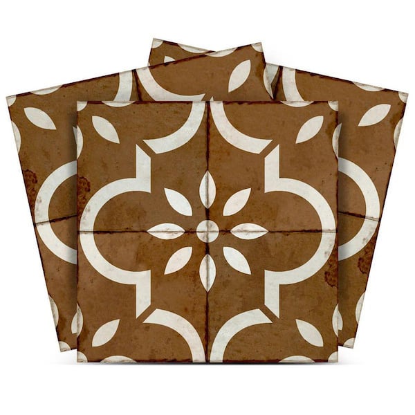 MI ALMA Light Brown R132 5 in. x 5 in. Vinyl Peel and Stick Tile (24-Tiles, 4.17 sq. ft. /Pack)