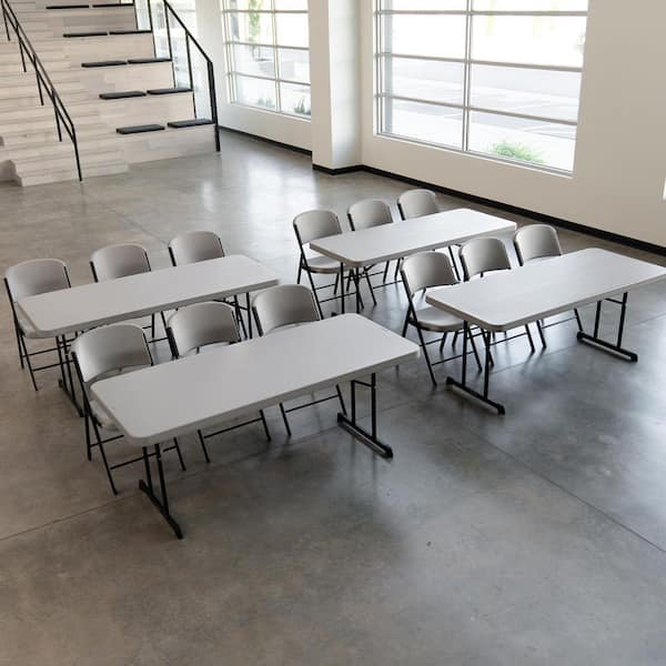 ホールディングテーブル Lifetime 72 in. Putty Plastic Folding Banquet Table (Set of