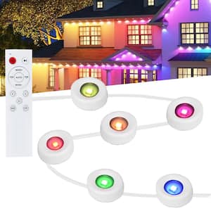 108-Light Indoor/Outdoor 150 ft. Plug-in Integrated LED RGBW Novelty LED String-Light IP65, LED Permanent Light