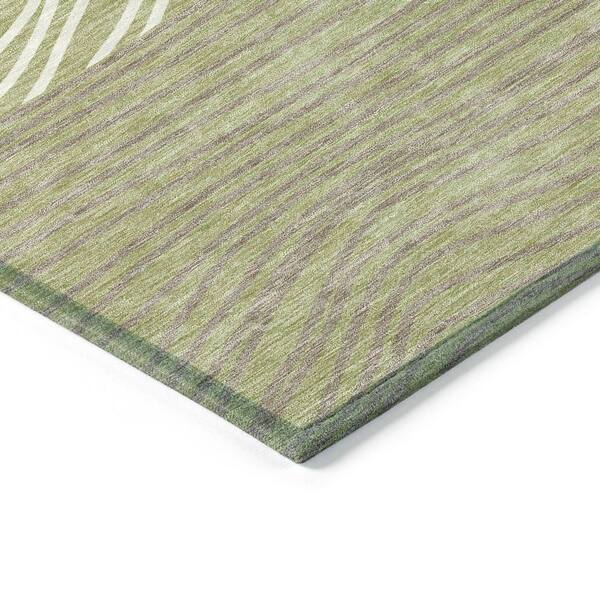 Chantille Machine Washable Indoor/Outdoor Abstract ACN2350 Aloe 3 ft. x 4 ft. Area Rug