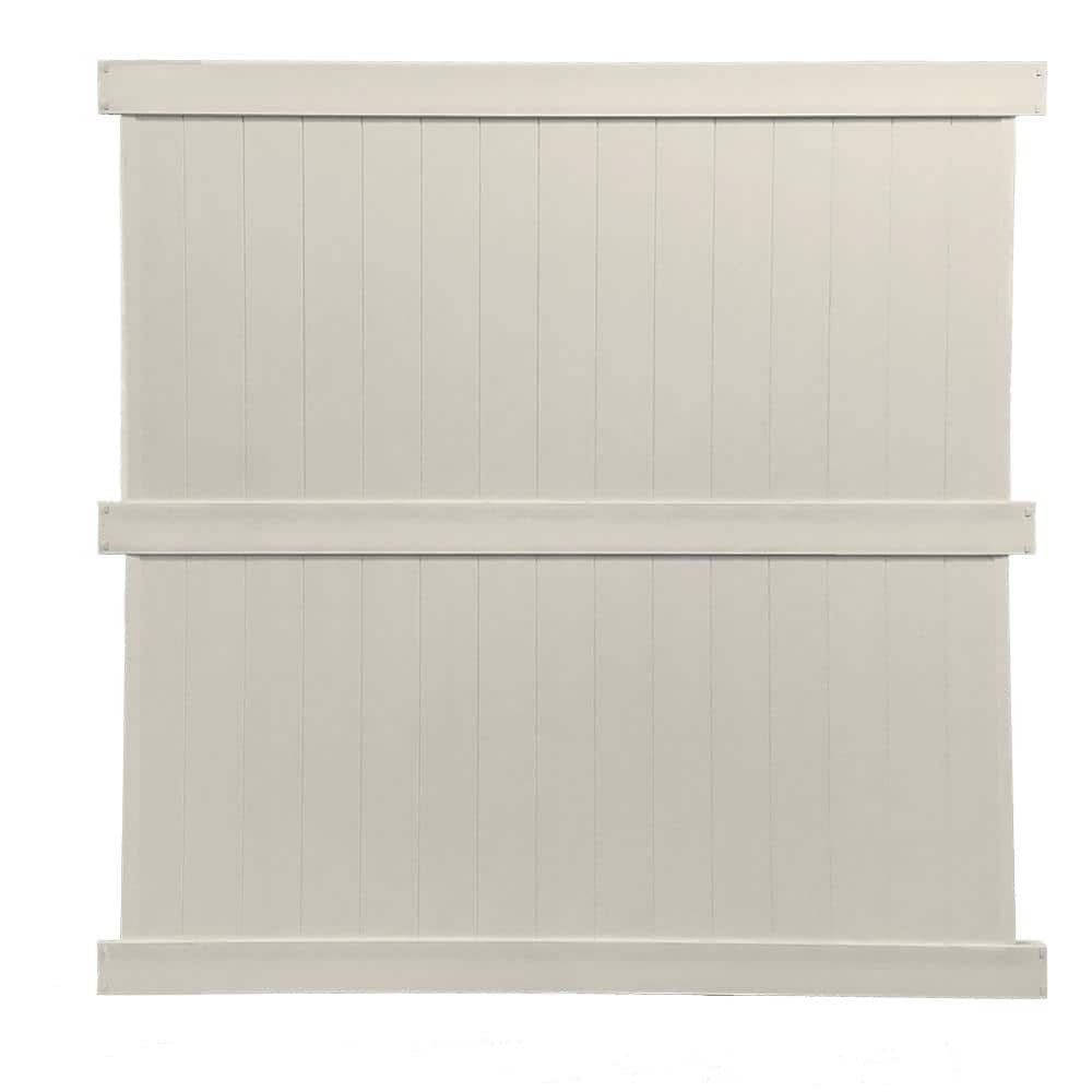 Augusta 8 ft. H x 8 ft. W Tan Vinyl Privacy Fence Panel Kit price history on PriceWatchPro