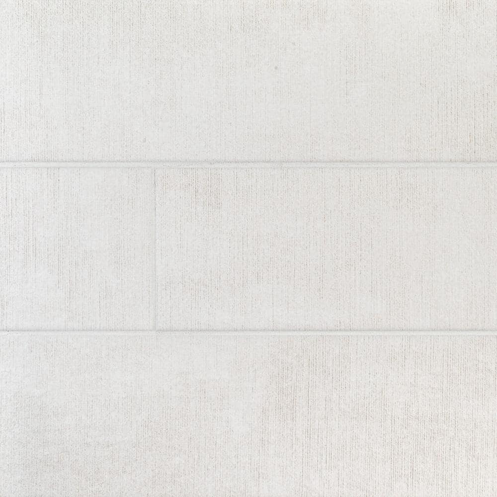 Jeffrey Court Cambric Ivory 4 in. x 16 in. Textured Subway Ceramic Wall ...