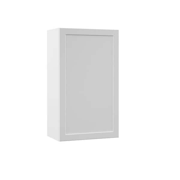 Hampton Bay Designer Series Melvern Assembled 21x36x12 in. Wall Kitchen Cabinet in White