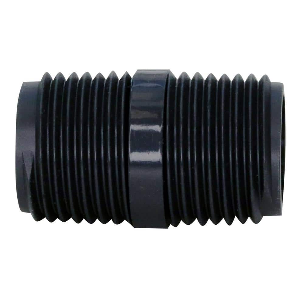 Vigoro 1/2 in. x 1/2 in. Close Threaded 1-1/2 in. PVC Riser RSRCL12 ...