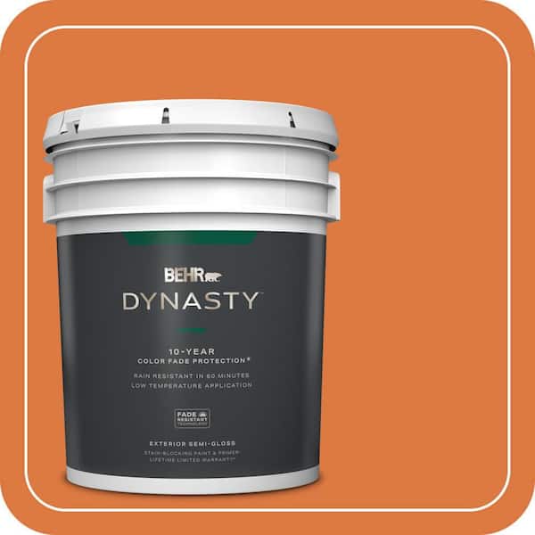 BEHR DYNASTY 5 gal. #P210-7 Japanese Koi Semi-Gloss Exterior Stain-Blocking Paint & Primer