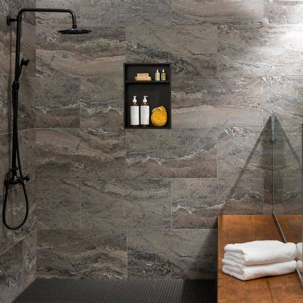 Spanish Marble 25.6 in x 14.8 in Waterproof Vinyl Wall Tiles
