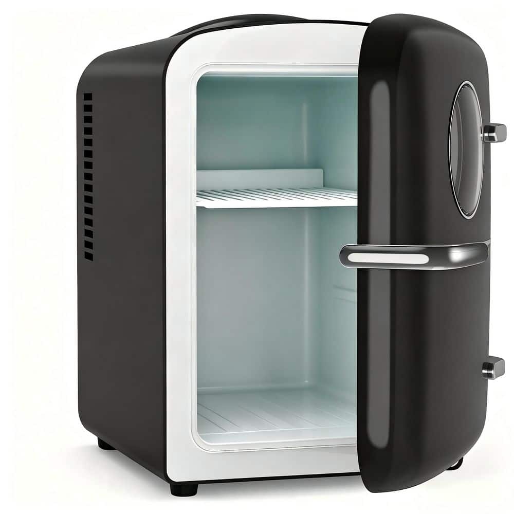 7 in. 0.15 cu. ft. Mini Refrigerator in Black with Portable Handle and Ultra Quiet price history on PriceWatchPro