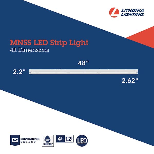 4 ft. 500-Watt Equivalent White Integrated LED MV 7,000-Lumen Linear Strip Light