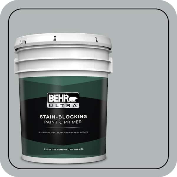 BEHR ULTRA 5 gal. #N450-3 Meteor Shower Semi-Gloss Enamel Exterior Paint & Primer