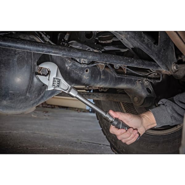 Husky - 12 in. to 16 in. Extendable Adjustable Wrench