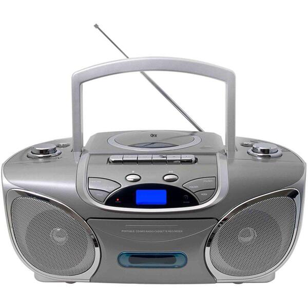 QFX Portable Stereo Radio with CD, MP3 and Cassette Player