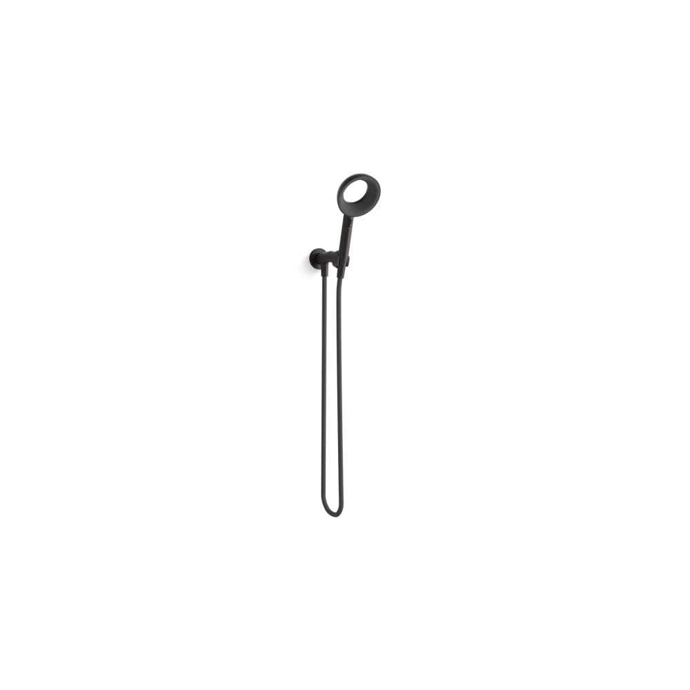 Statement VES 1-Spray Patterns with 1.5 GPM 6 in. Wall Mount Handheld Shower Head in Matte Black price history on PriceWatchPro