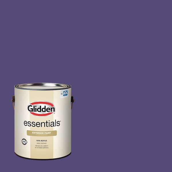 Glidden Essentials 1 gal. PPG1175-7 Imperial Purple Satin Exterior Paint