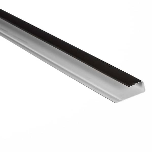 Gibraltar Building Products 0.375 in. x 12 ft. Black Aluminum J-Channel Utility Trim