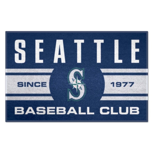 FANMATS MLB Seattle Mariners Navy Blue 2 ft. x 3 ft. Area Rug