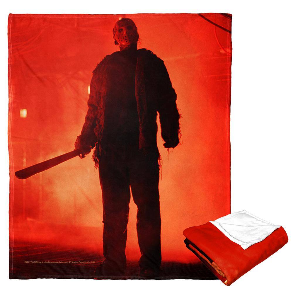 THE NORTHWEST GROUP Freddy Vs Jason Silk Touch Multi-Colored Throw Blanket Firey Rage