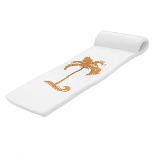 Sensation White Bronze 1.75 in. Thick Foam Lounger Raft Pool Float