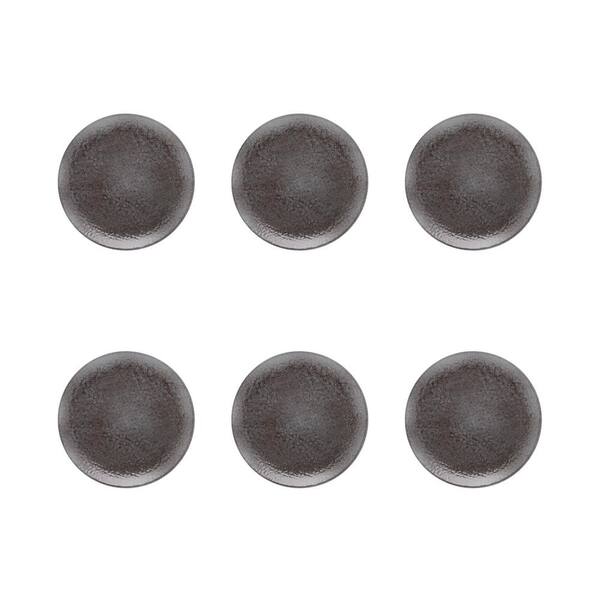 Manhattan Comfort Unni Grey Large 9.24 in. Dinner Plate (Set of 6)