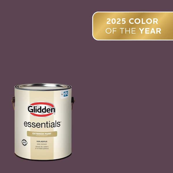 Glidden Essentials 1 gal. PPG1046-7 Purple Basil Flat Exterior