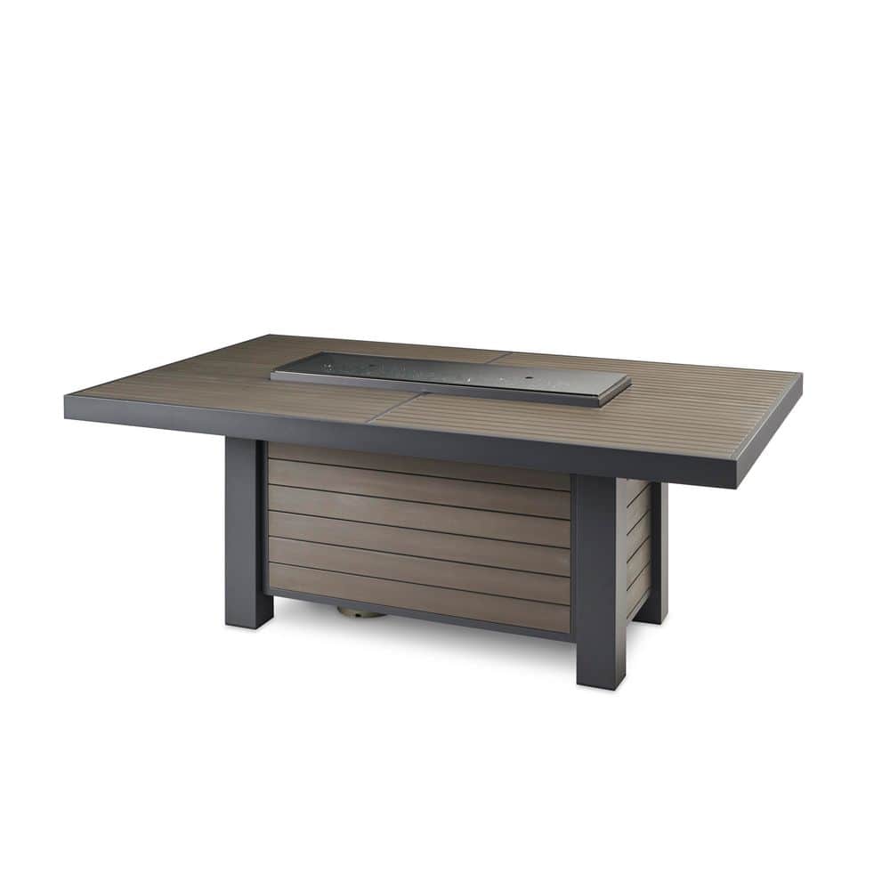 Brooks Linear Dining Height Gas Fire Pit Table price history on PriceWatchPro
