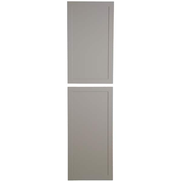 Hampton Bay Gray 24.75 x 92.44 x 1.25 in. Decorative Pantry End Panel