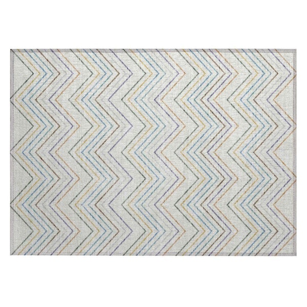 Chantille Machine Washable Indoor/Outdoor Abstract ACN2392 Seaside 2 ft. x 3 ft. Accent Rug