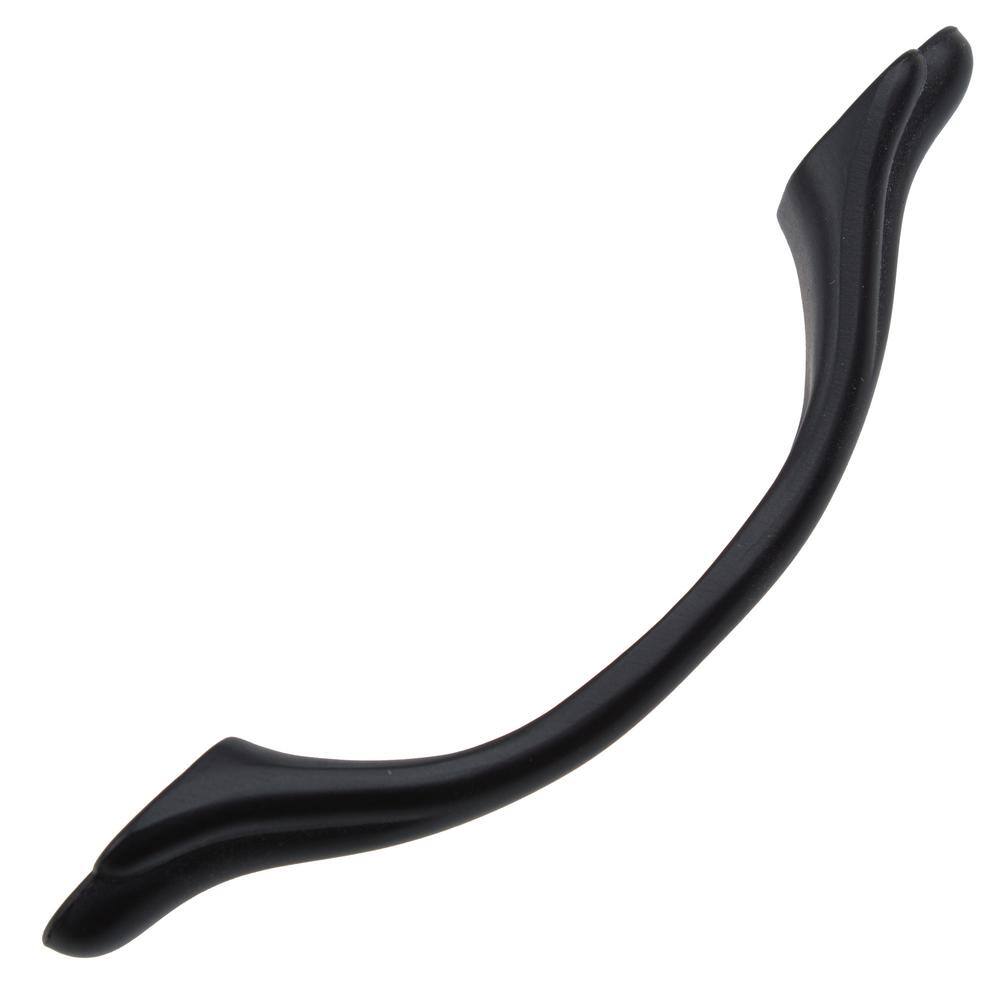 Matte Black Rustic Arch Cabinet Pull with Mounting Hardware