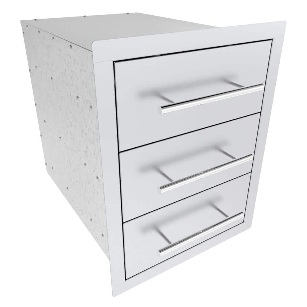 Texan 16 Inch Stainless Steel Triple Drawer Access Unit