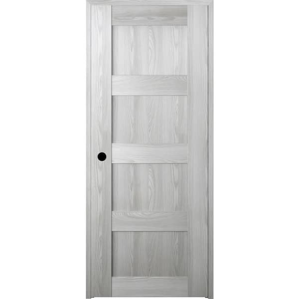 Unbranded 30 in. x 80 in. Vona Right-Handed Solid Core Ribeira Ash Textured Wood Single Prehung Interior Door