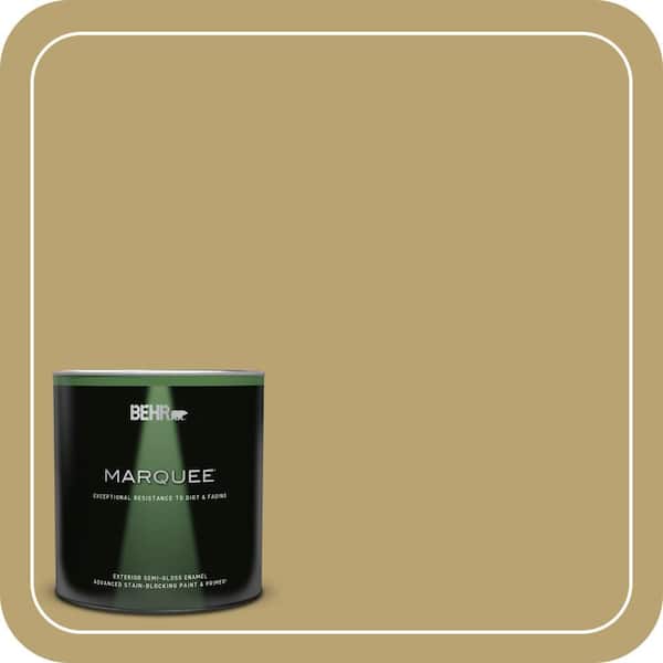 BEHR MARQUEE 1 qt. Home Decorators Collection #HDC-AC-16 Cumin Semi-Gloss Enamel Exterior Paint & Primer