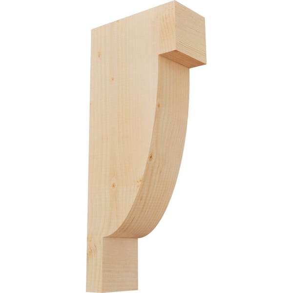 Ekena Millwork 5-1/2 in. x 12 in. x 28 in. Douglas Fir Alpine Smooth Corbel