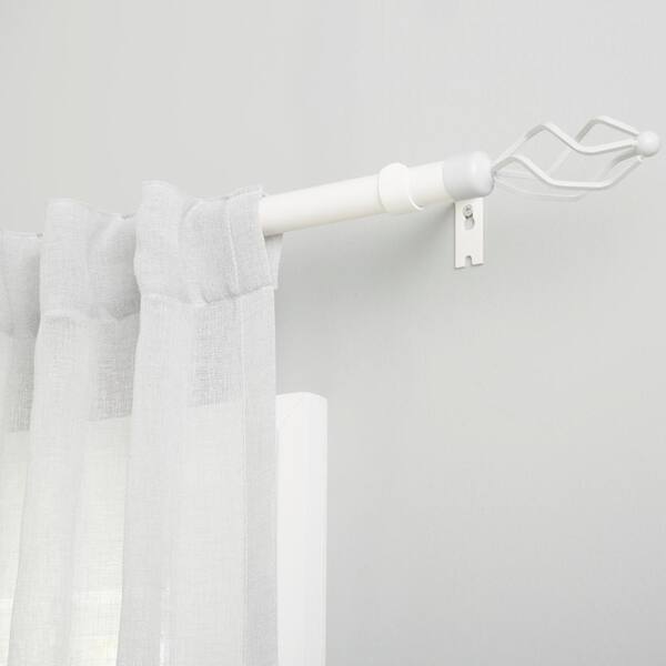 DIY Wooden Curtain Rod And Brackets - The Nifty Nester