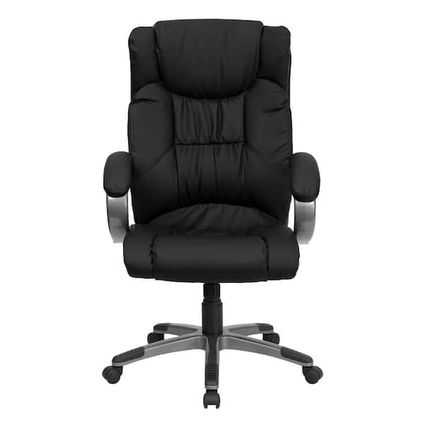 Flash Furniture High Back Black Leather, Leather Office Chair High Back