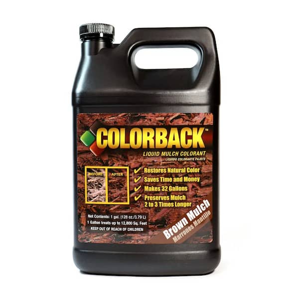 COLORBACK 1 Gal. Brown Mulch Color Covering up to 12,800 sq. ft.