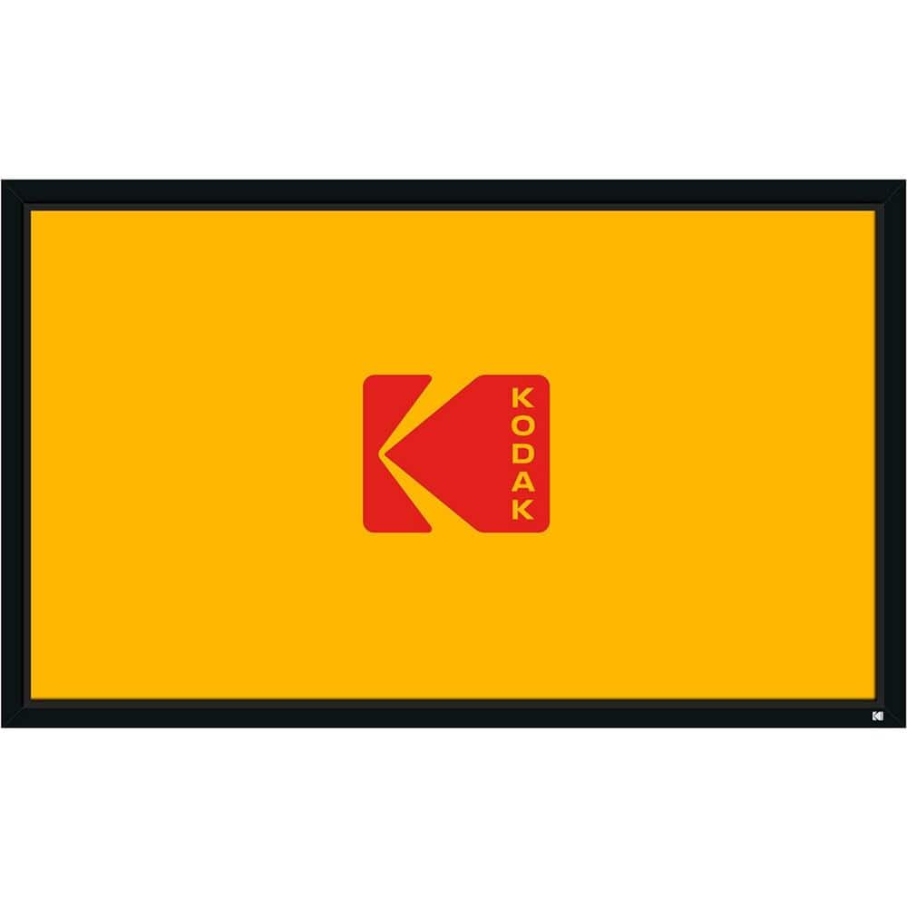 100 in. Projector Screen, Fixed Frame Projector Screen with Velvet Frame an
