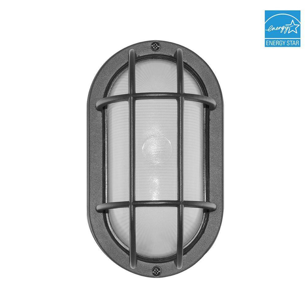 Cool White Aluminum Bulkhead LED Wall Sconce