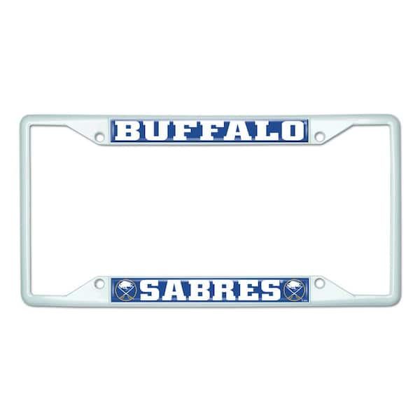 FANMATS Universal Fit NHL - Buffalo Sabres License Plate Frame - White ...