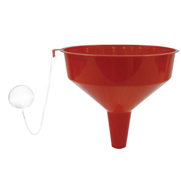RiverGrille Plastic Oil Funnel with Stainless Steel Strainer