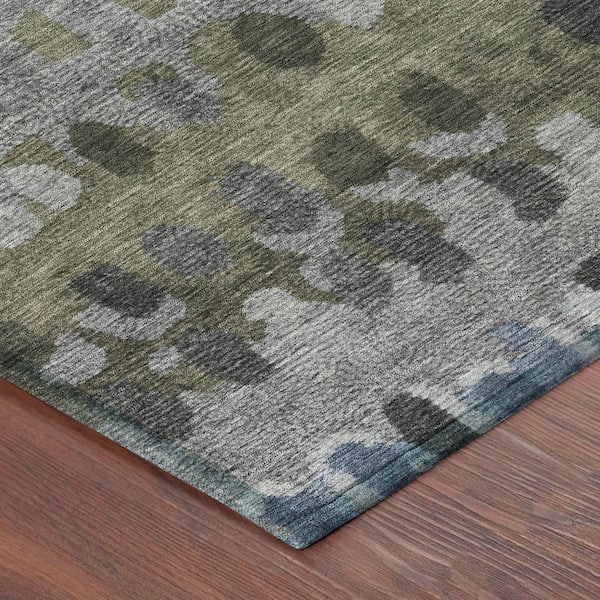 Chantille Machine Washable Indoor/Outdoor Abstract ACN2529 Blue 2 ft. x 3 ft. Accent Rug