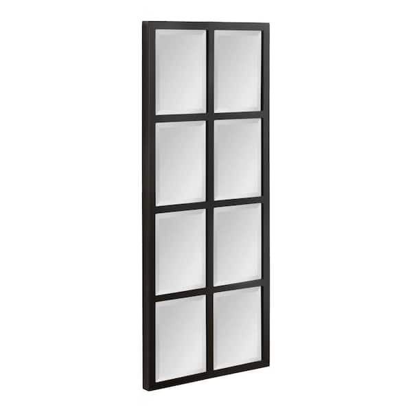 Stryker Black 17 in. W x 42 in. H Rectangle Wood Framed Mirror