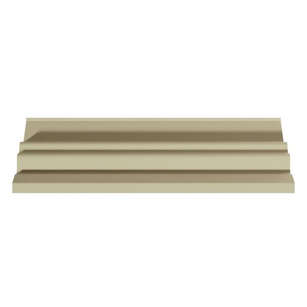 Ekena Millwork Domingo 9.625 in. D x 14.625 in. W x 96 in. L Polyurethane Crown Moulding