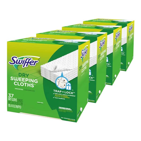 Swiffer Sweeper Dry Sweeping Cloths Refills Pack of 9 Unscented 32 ea 
