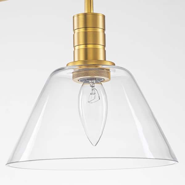 Rennnsan Lirra 49.4 in. 4-Light Brushed Gold Transitional Linear