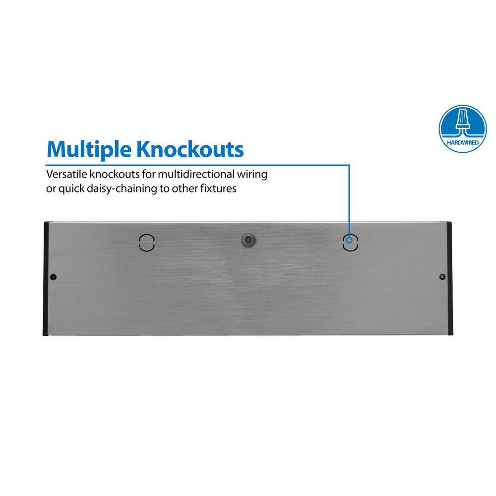 12.5'' Nickel LED Under Cabinet Light Bar